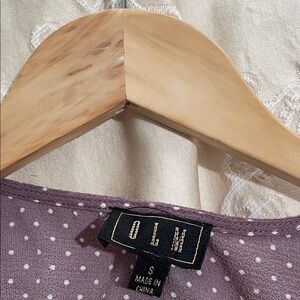 BLU Women's Purple Polka Dot Top